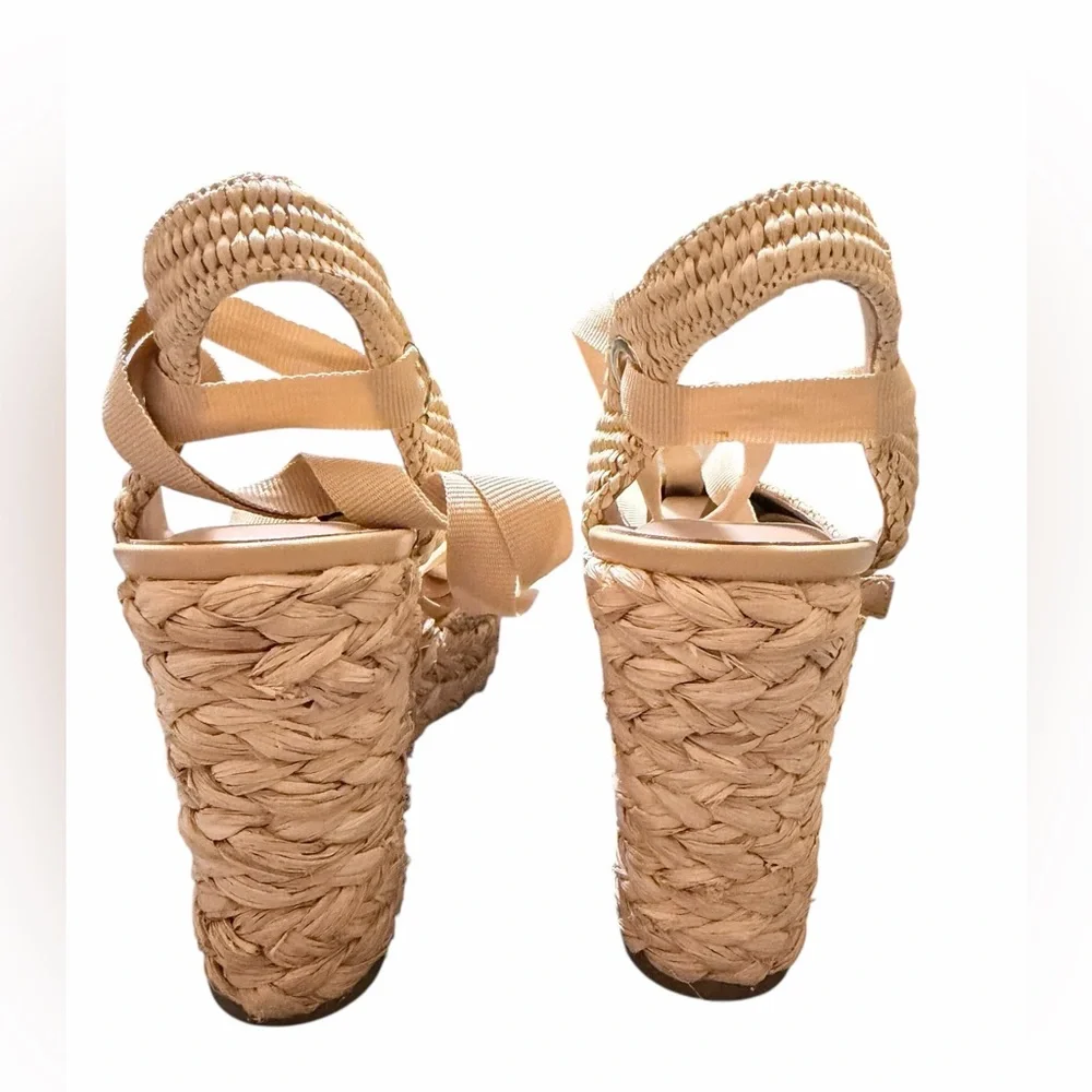 🌼💚NIB INC International Concepts Women's Beige Espadrille Wedges